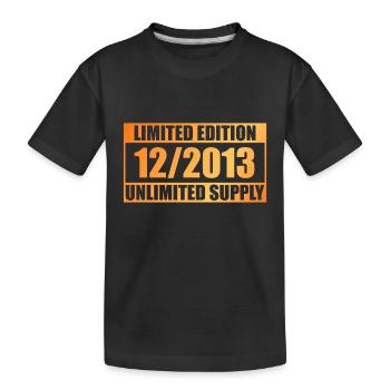 10e anniversaire Édition Limitée - ꝏ Approvisionnement 12/2013 - T-shirt bio Premium Enfant - noir - Devant