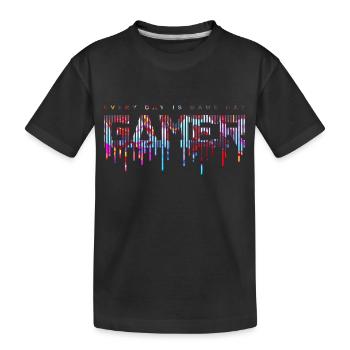 Spiel-Gamer-Spielspaß-Zitat, lustiges Liebes-Hacker-Video - Kinder Premium Bio T-Shirt - Schwarz - Vorne