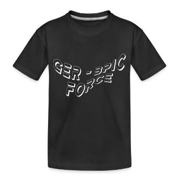 G3F - Kids' Premium Organic T-Shirt - black - Front