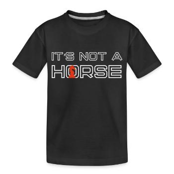 Ce n’est pas un cheval que le chevalier échiquète se déplace - T-shirt bio Premium Enfant - noir - Devant