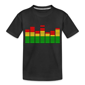 Reggae Musik Rastafari Jamaika - Kinder Premium Bio T-Shirt - Schwarz - Vorne