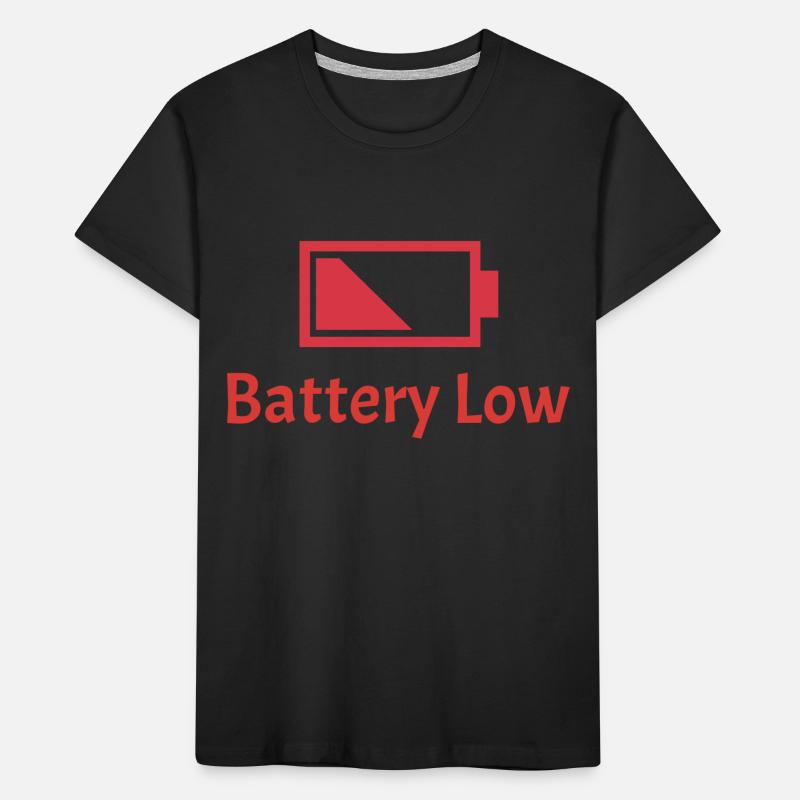 Battery Low Kids' Premium Organic T-Shirt