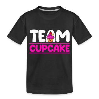 Cuisson des cupcakes - T-shirt bio Premium Enfant - noir - Devant