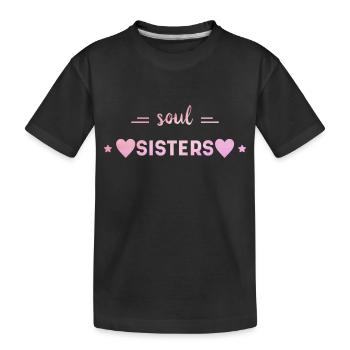 Amis - Âmes Sœurs - T-shirt bio Premium Enfant - noir - Devant