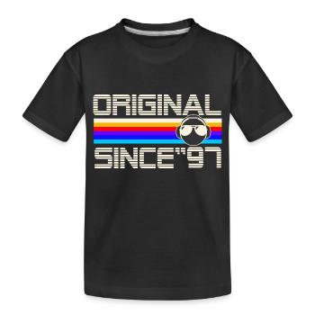 Since 97 - Kids' Premium Organic T-Shirt - black - Front