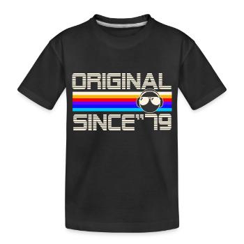 Since 79 - Kids' Premium Organic T-Shirt - black - Front