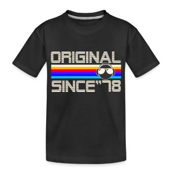 Since 78 - Kids' Premium Organic T-Shirt - black - Front