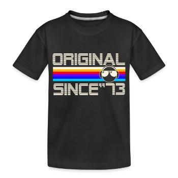 Since 73 - Kids' Premium Organic T-Shirt - black - Front