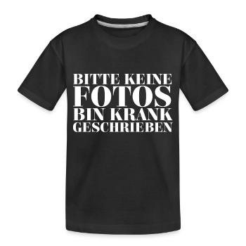 Krank - Kinder Premium Bio T-Shirt - Schwarz - Vorne