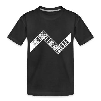 Je ne suis pas autoritaire, je suis agressivement serviable en disant des blagues - T-shirt bio Premium Enfant - noir - Devant