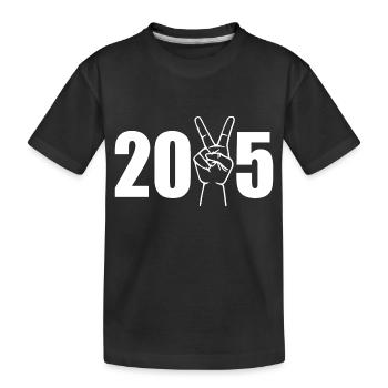 2025 - Kinder Premium Bio T-Shirt - Schwarz - Vorne