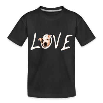 Staffordshire Love - Kids' Premium Organic T-Shirt - black - Front