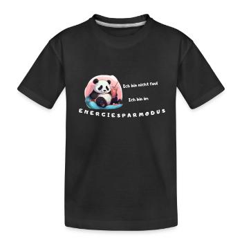 Je ne suis pas paresseux / Mode basse consommation - T-shirt bio Premium Enfant - noir - Devant