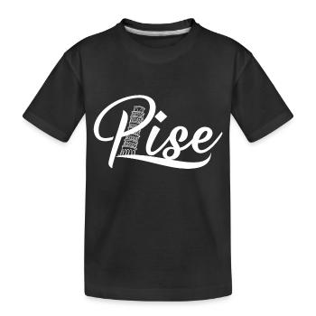 Pise - T-shirt bio Premium Enfant - noir - Devant