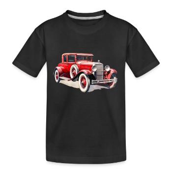 Oldtimer sind mehr als nur Autos - Kinder Premium Bio T-Shirt - Schwarz - Vorne
