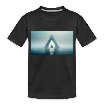gruselige mythische Orte – Bermuda-Dreieck - Kinder Premium Bio T-Shirt - Schwarz - Vorne