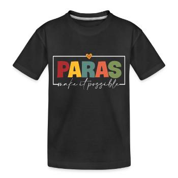 Paras rendre possible l’enseignant paraprofessionnel - T-shirt bio Premium Enfant - noir - Devant