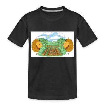 Jardin, Abeilles, Miel, Insectes, Insectes, Apiculteur - T-shirt bio Premium Enfant - noir - Devant