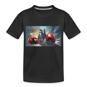 Jeu de mots expression ambiguë Taubenschlag pigeonnier - T-shirt bio Premium Enfant - noir - Devant