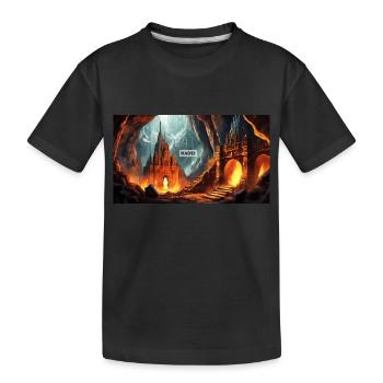 wunderschöne mythische Orte – Avalon - Kinder Premium Bio T-Shirt - Schwarz - Vorne