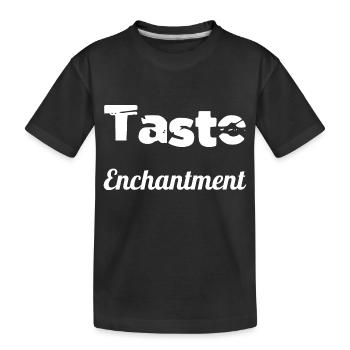 Citations d’aventures culinaires heureuses - T-shirt bio Premium Enfant - noir - Devant