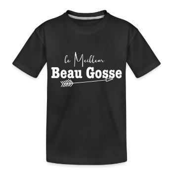 le meilleur beau gosse - T-shirt bio Premium Enfant - noir - Devant