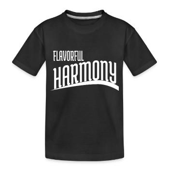 shared unity culinary exploration - Kids' Premium Organic T-Shirt - black - Front