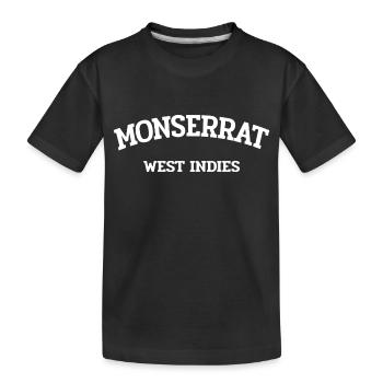 Monserrat - Plymouth - Caraïbes - Antilles - T-shirt bio Premium Enfant - noir - Devant