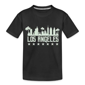 Los Angeles - T-shirt bio Premium Enfant - noir - Devant