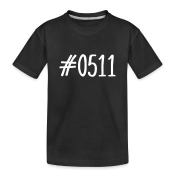 #0511 - 0511 - Vorwahl Hannover - Telefon - Kinder Premium Bio T-Shirt - Schwarz - Vorne