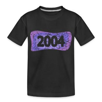 University 2004 - Kids' Premium Organic T-Shirt - black - Front