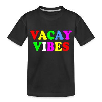 Vacay vibes - T-shirt bio Premium Enfant - noir - Devant