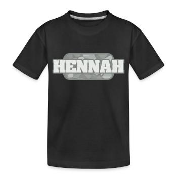 Gesundheit Hennah - Kinder Premium Bio T-Shirt - Schwarz - Vorne