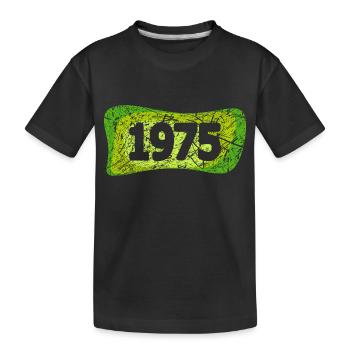 Retro 1975 - Kids' Premium Organic T-Shirt - black - Front