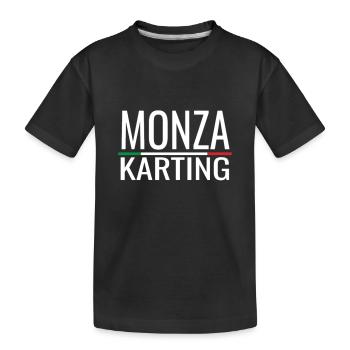 Monza Kart Gokart Gokart Rennbahn Go-Kart - Kinder Premium Bio T-Shirt - Schwarz - Vorne