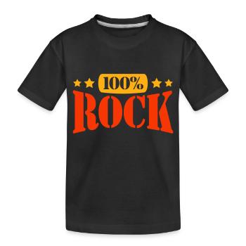 100% Percent Rock Heavy Metal Musique Texte Logo Fun - T-shirt bio Premium Enfant - noir - Devant