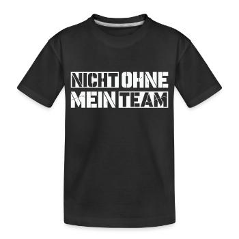 sans mon équipe - T-shirt bio Premium Enfant - noir - Devant