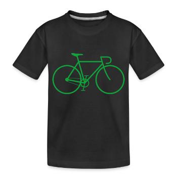 Vélo fixie vert - T-shirt bio Premium Enfant - noir - Devant