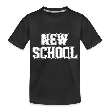 New School - T-shirt bio Premium Enfant - noir - Devant