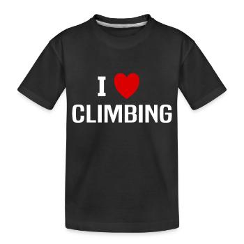 I love Climbing - T-shirt bio Premium Enfant - noir - Devant