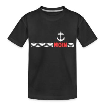 Moin Sea Anchor Wind Force Storm - Kids' Premium Organic T-Shirt - black - Front