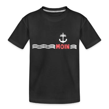 Moin Sea Anchor Wind Force Storm - Kids' Premium Organic T-Shirt - black - Front