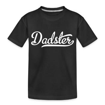 Dadster - Kinder Premium Bio T-Shirt - Schwarz - Vorne
