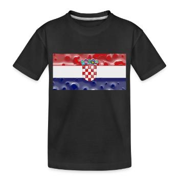 Kroatien - Kinder Premium Bio T-Shirt - Schwarz - Vorne