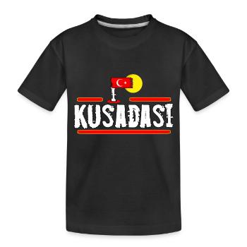 Izmir Destination - Kids' Premium Organic T-Shirt - black - Front
