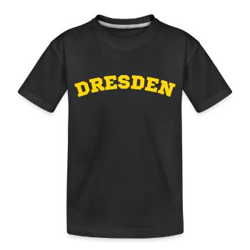 Dresden - Kids' Premium Organic T-Shirt - black - Front