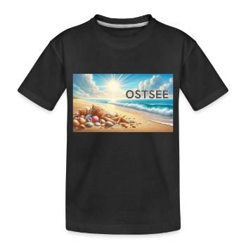 Ostsee - Kinder Premium Bio T-Shirt - Schwarz - Vorne