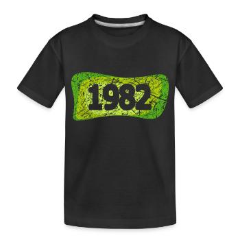 Retro 1982 - Kids' Premium Organic T-Shirt - black - Front