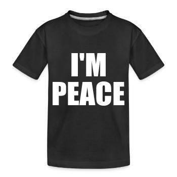 i come in peace i'm peace - T-shirt bio Premium Enfant - noir - Devant