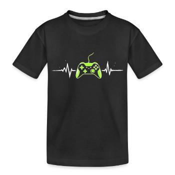Gamer Videospiele Konsole Gaming Geburtstag Zocken - Kinder Premium Bio T-Shirt - Schwarz - Vorne